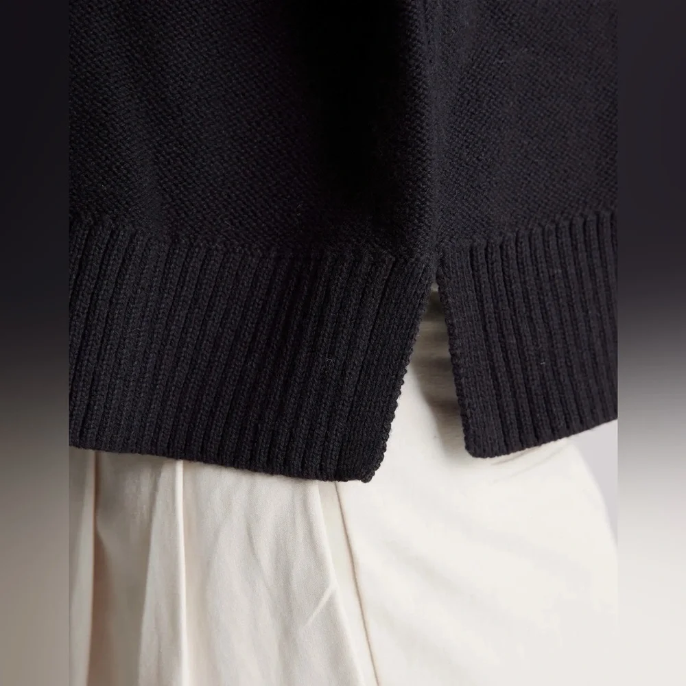 QUINCE 100% Organic Cotton Cropped Cardigan Size Small - Picture 8 of 14